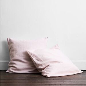 Linen European Pillowcases - Bed Threads - Rosewater